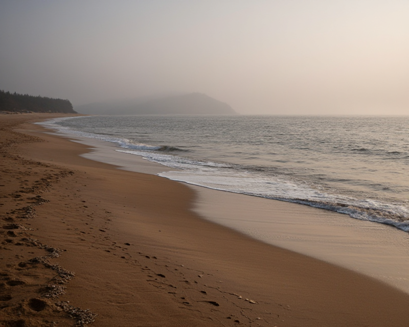 Somber Coastline After Accident