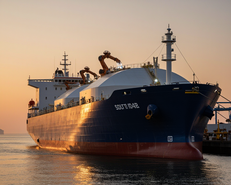 High-tech LNG Carrier in Korean Shipyard