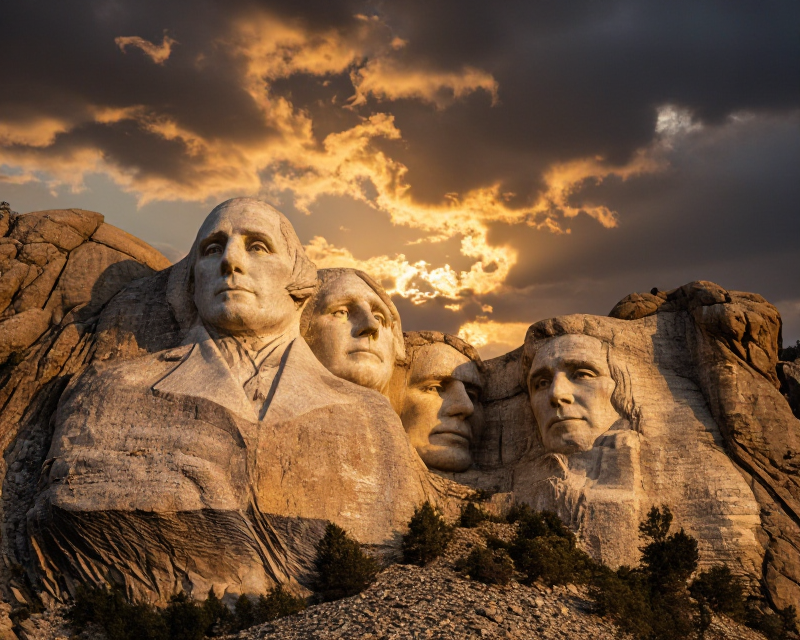 Mount Rushmore Dramatic Scene