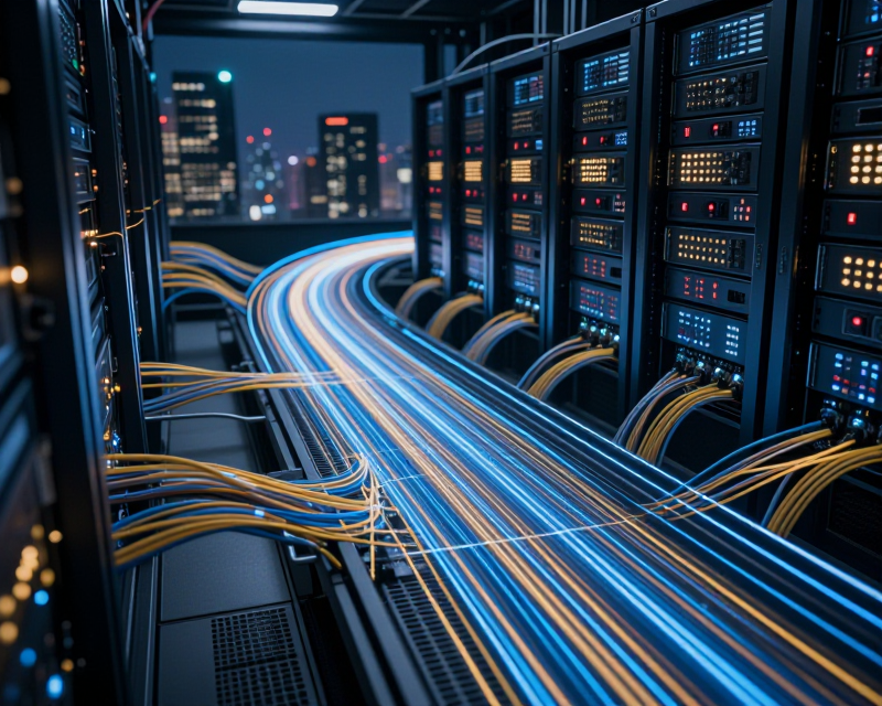 Futuristic AI Infrastructure Vision