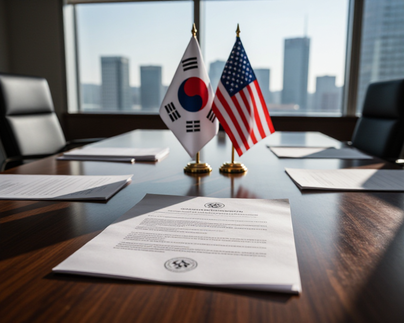 Symbolic Trade Negotiation Scene