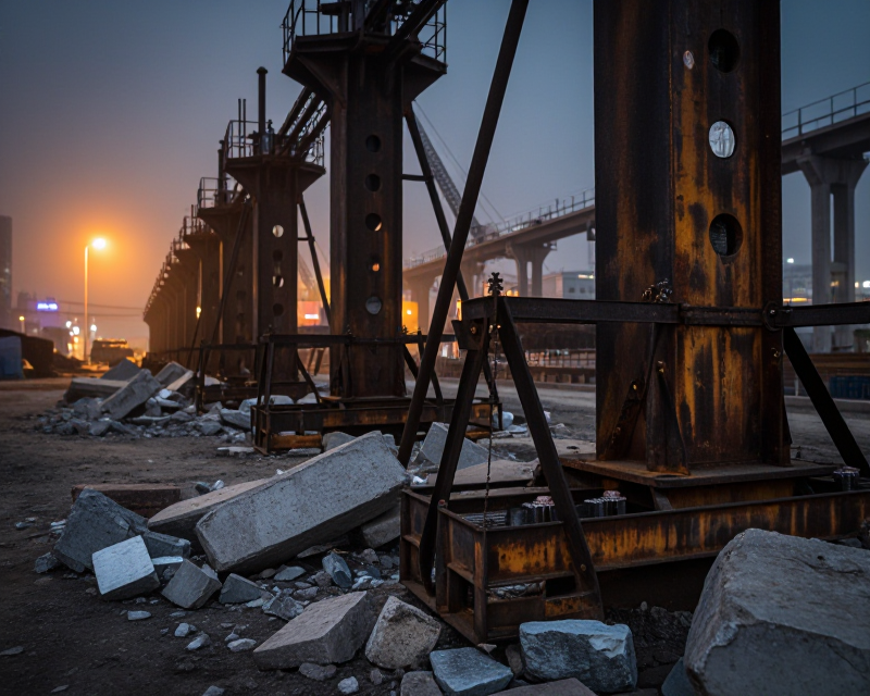 Atmospheric Construction Site Collapse