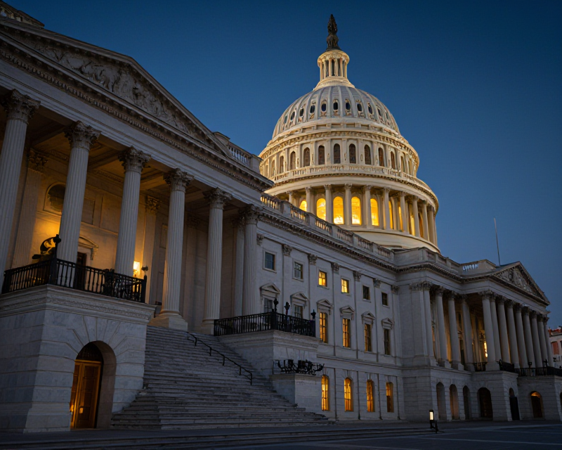 US Capitol Political Tension
