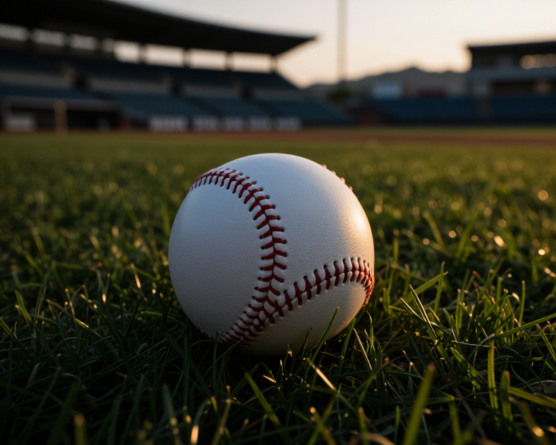 Baseball Stadium Sunset